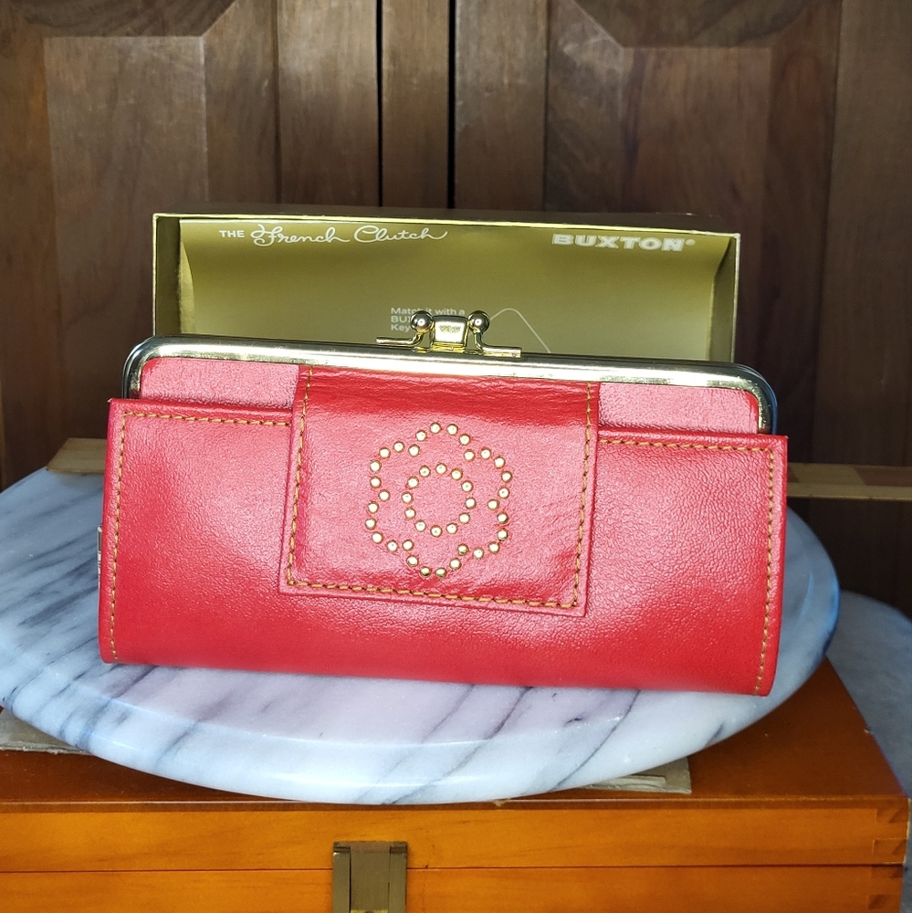 Buxton Coral Women's Clutch Wallet - Picture 1 of 17